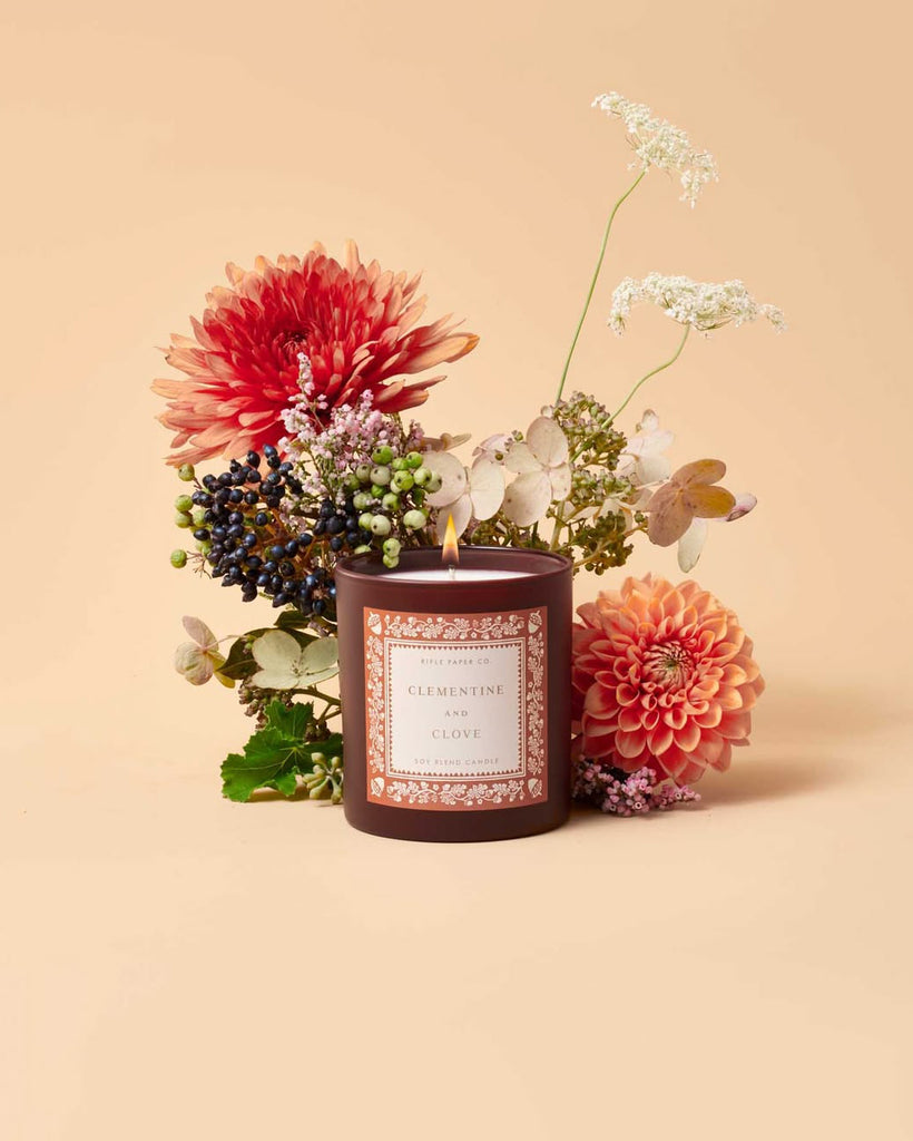 Clementine & Clove Candle from rifle paper co