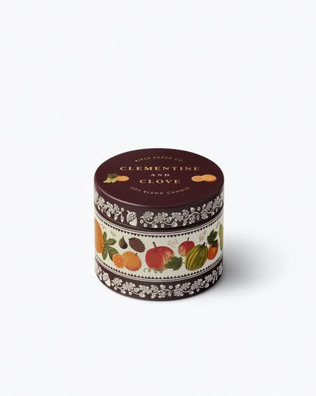 Clementine & Clove Tin Candle from rifle paper co