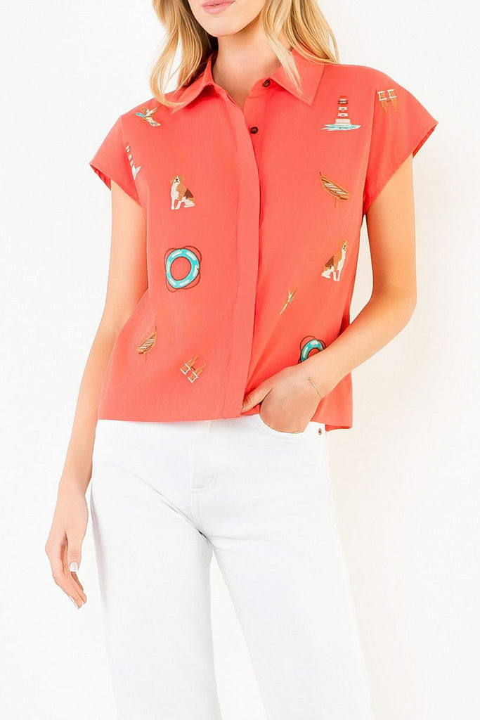 Coastal Town Button Down