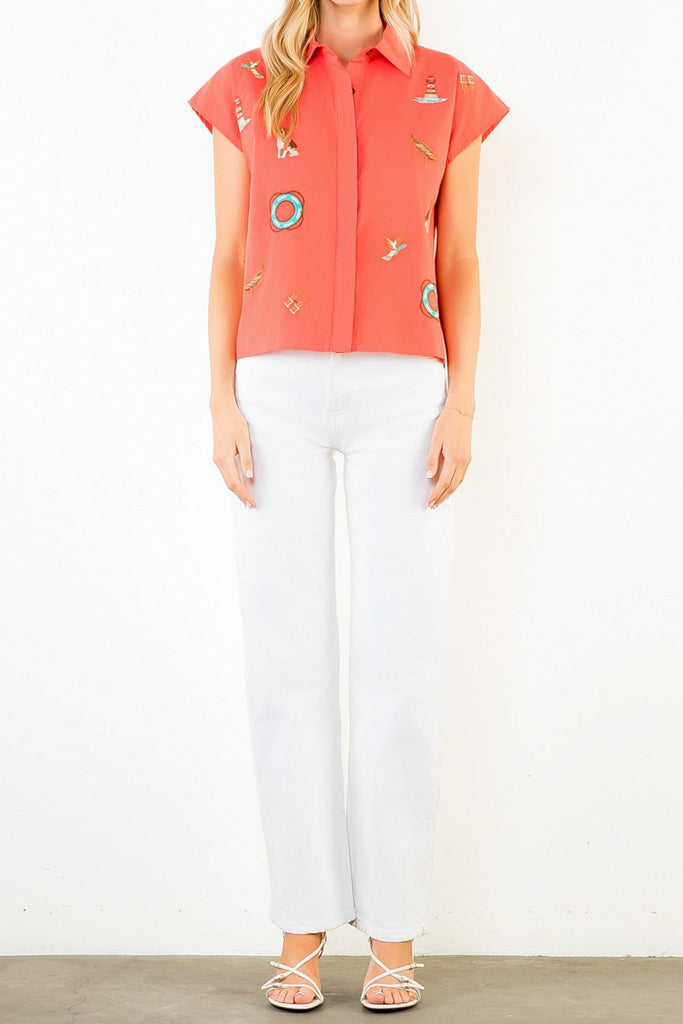 Coastal Town Button Down