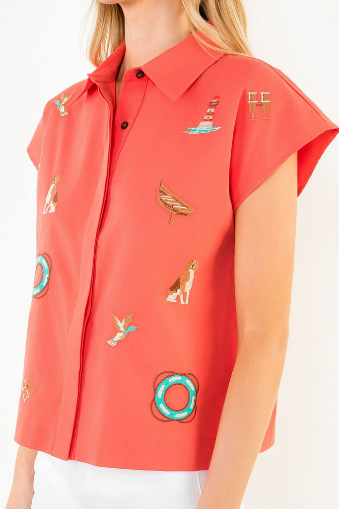 Coastal Town Button Down