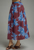 Cocoa Wine Floral Skirt