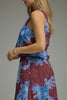 Cocoa Wine Floral Top