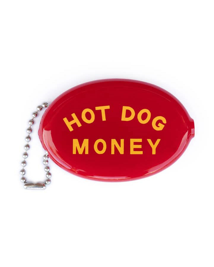 vintage coin pouch, hot dog money