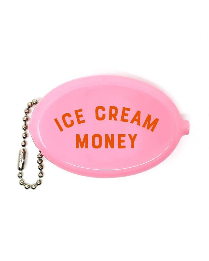 vintage coin pouch, ice cream money