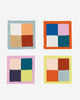 Color Patch Coaster Set  in desert