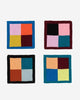 Color Patch Coaster Set  in sport