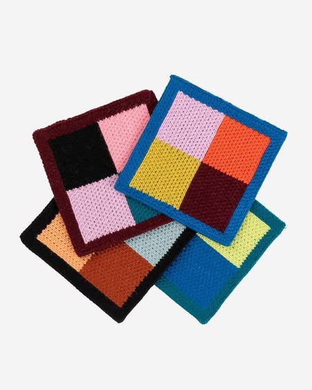 Color Patch Coaster Set  in sport