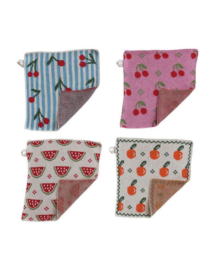 Cozy Cotton Fruit Dish Cloth