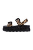Black & Brown Cozy Sandal Platform 