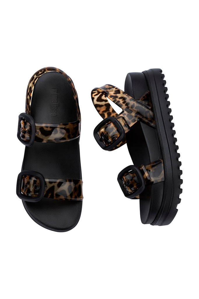 Black & Brown Cozy Sandal Platform 