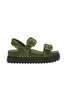 Green Cozy Sandal Platform