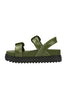 Green Cozy Sandal Platform