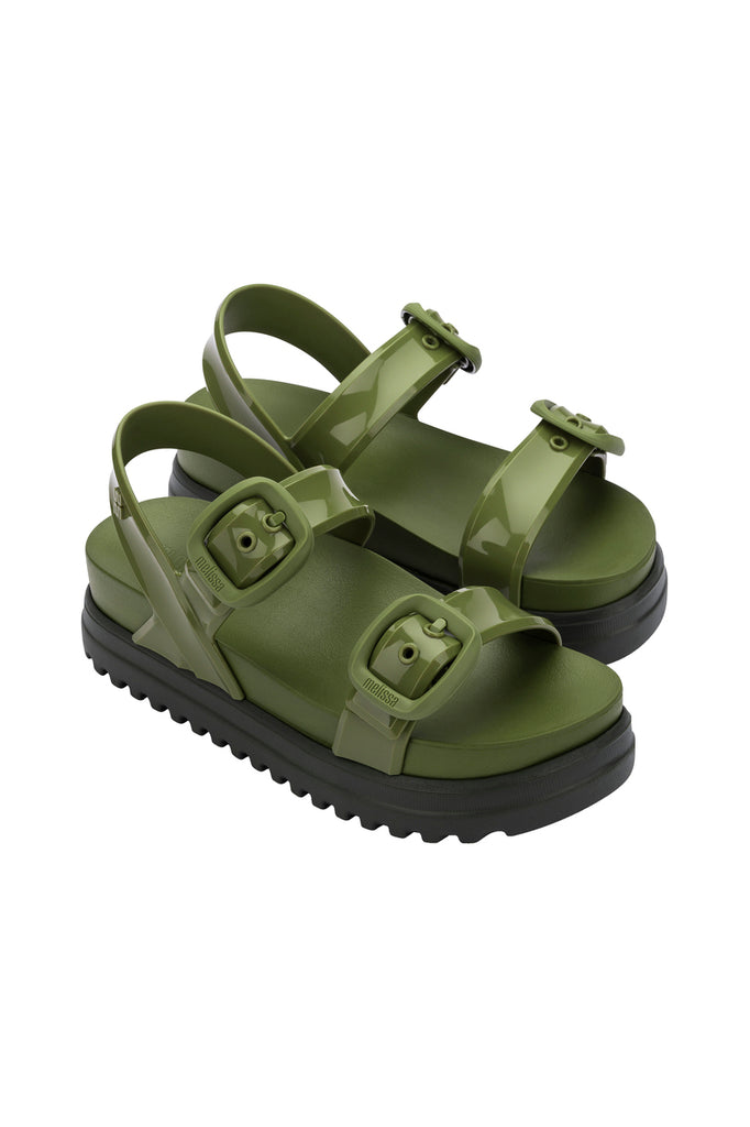 Green Cozy Sandal Platform