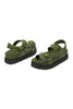 Green Cozy Sandal Platform