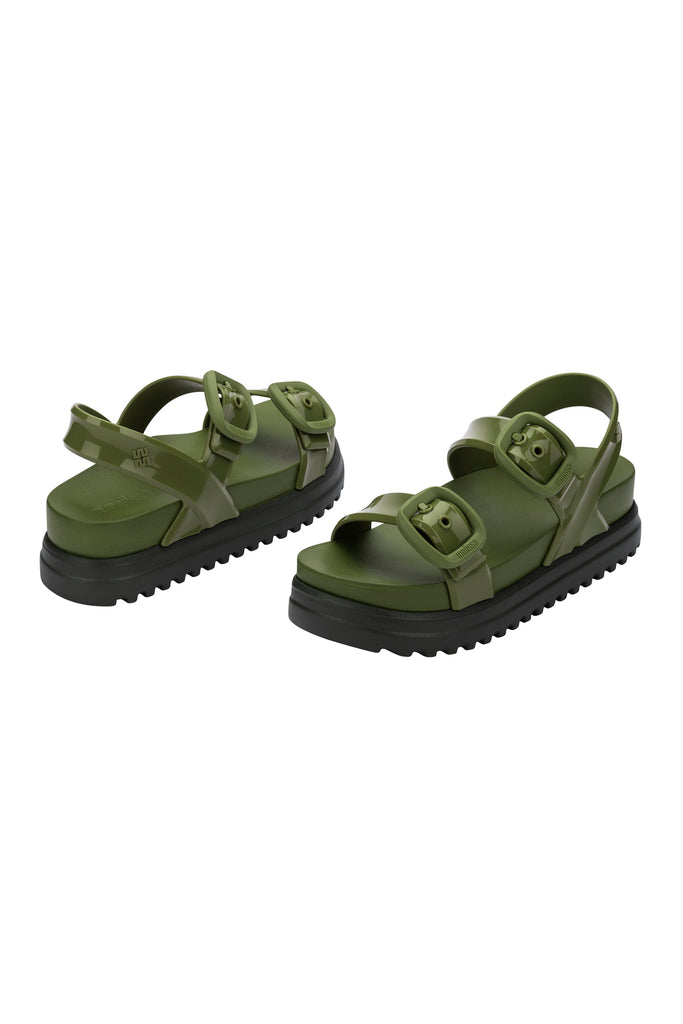 Green Cozy Sandal Platform
