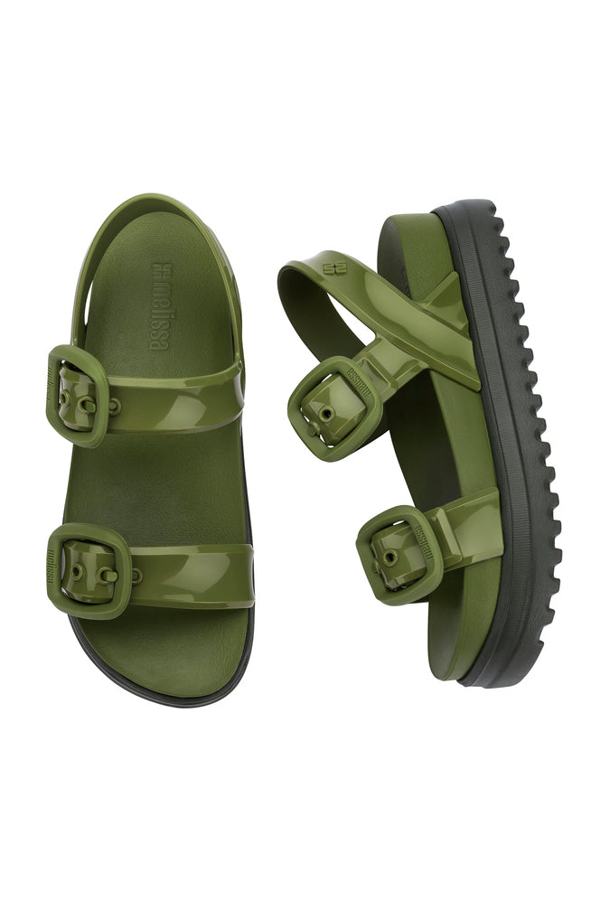 Green Cozy Sandal Platform