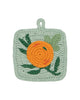 crocheted sponge set cedar and citrus