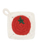 crocheted sponge set heirloom tomatoes