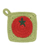 crocheted sponge set heirloom tomatoes