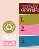 notepad that provides space to write down 3 things you are grateful for today