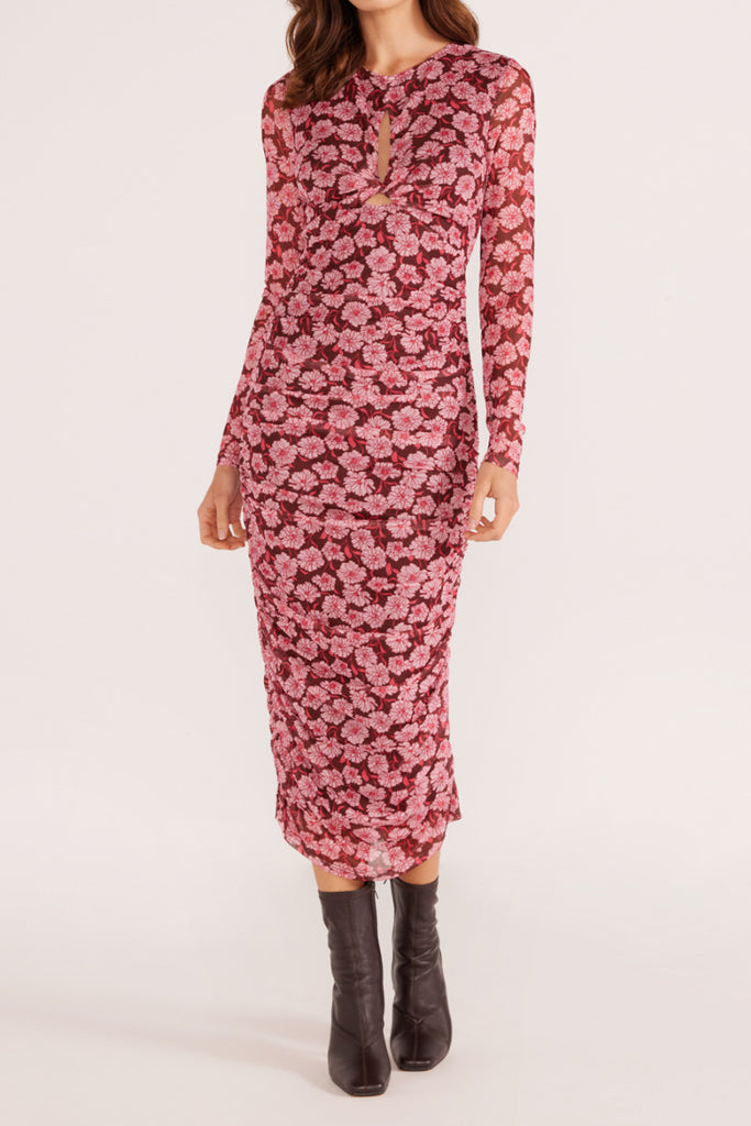midi dress xxl Maurices Plus Size Women's Bare Floral Hanky Hem Midi Dress Size 1X