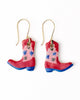 Danielle Ceramic Earrings cowgirl boots