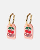 whimsical hoop earrings cherry soda