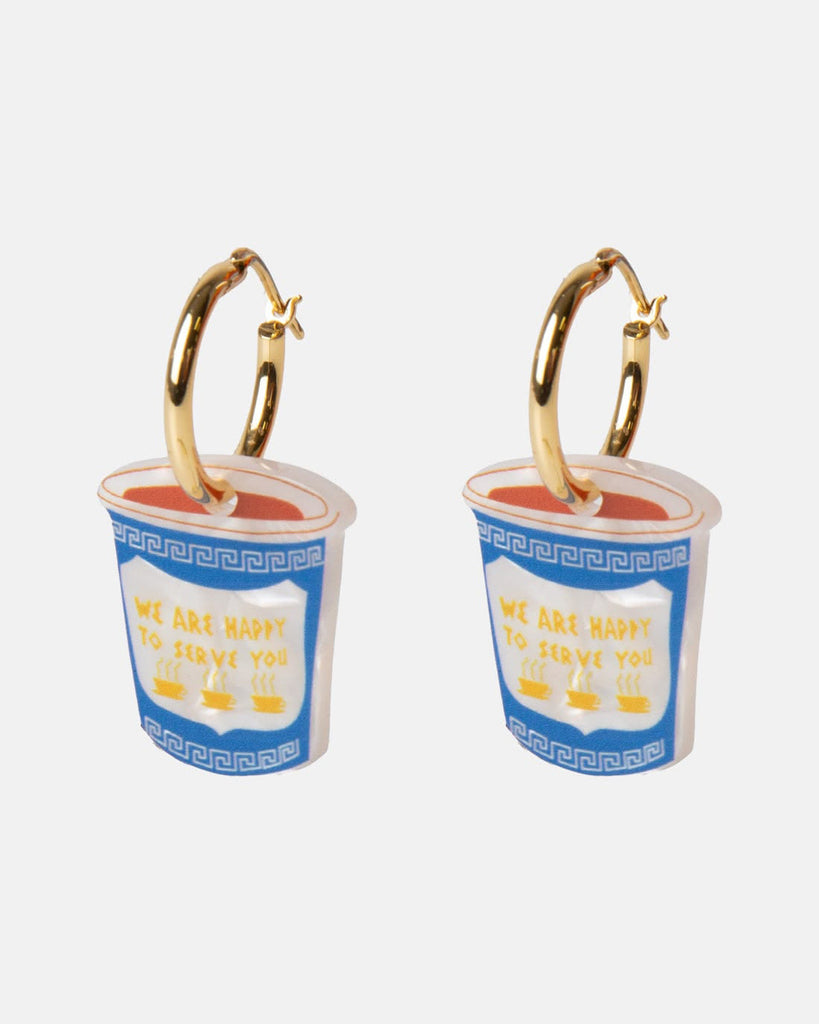 whimsical hoop earrings happy to serve