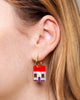 whimsical hoop earrings house