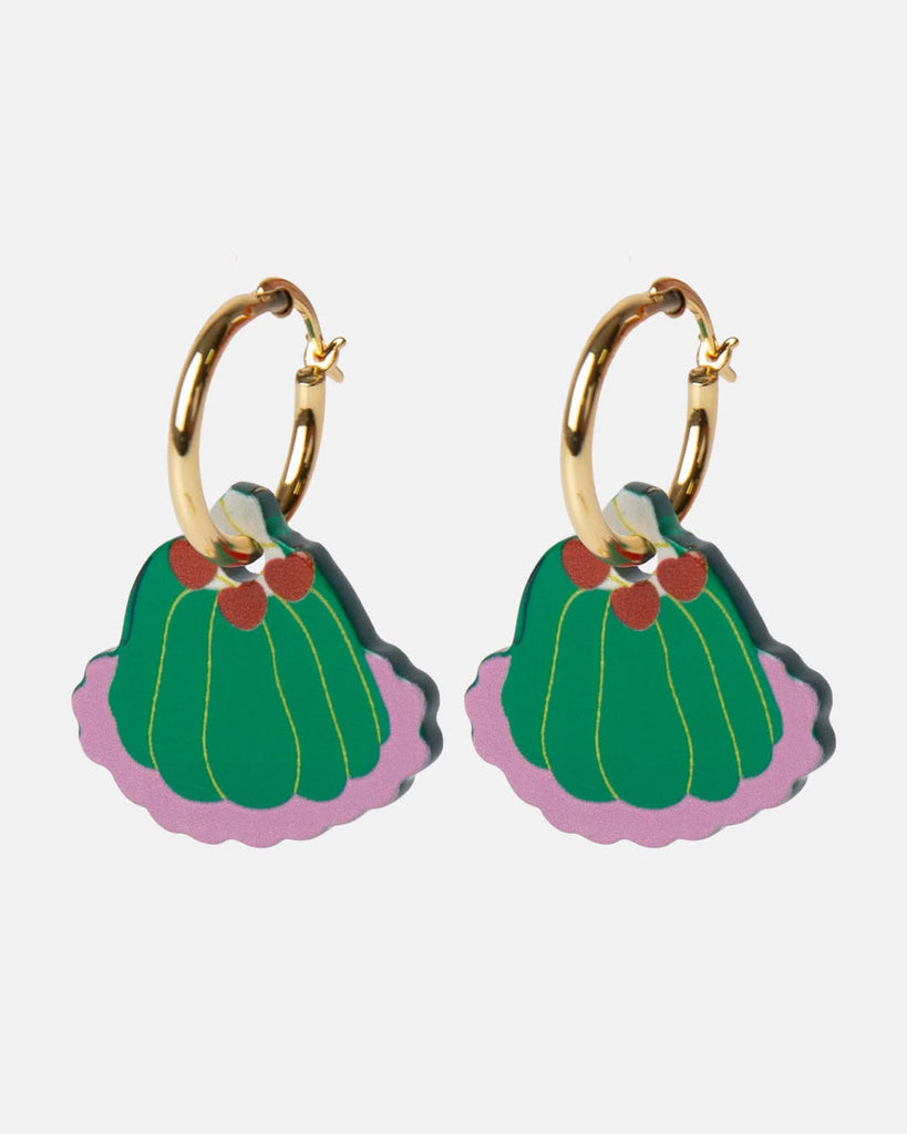 whimsical hoop earrings jelly cake