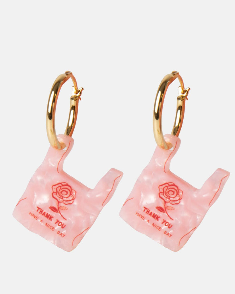 whimsical hoop earrings thank you bag