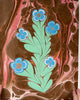 Ebru Flower Print, 9 x 12, no. 2