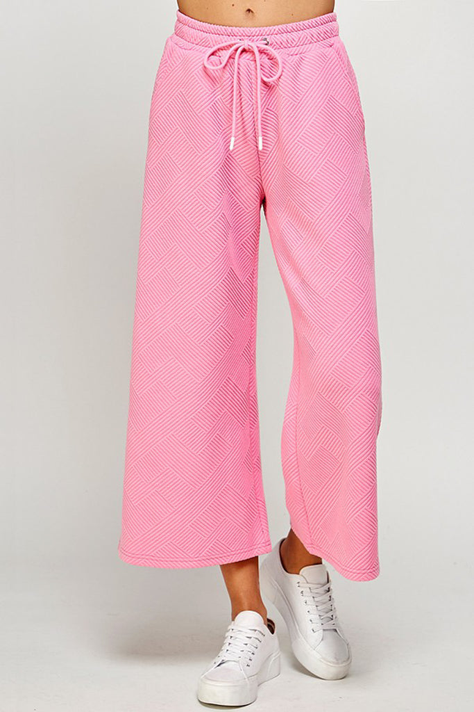 Bubblegum Pink Cropped Pant, Pants