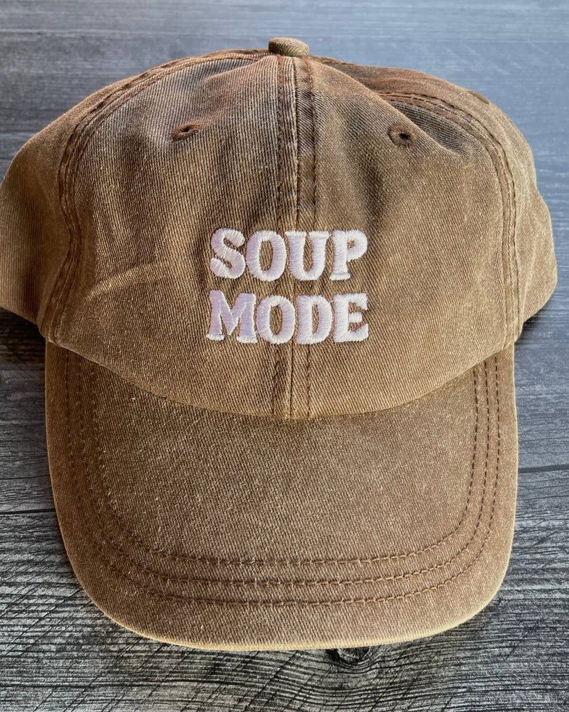 Foodie Embroidered Baseball Cap soup mode