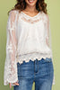 romantic feeling lace top with a cami lining