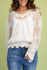 romantic feeling lace top with a cami lining
