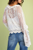 romantic feeling lace top with a cami lining