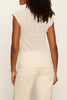 lacey polo top with a half button front and classic collar 