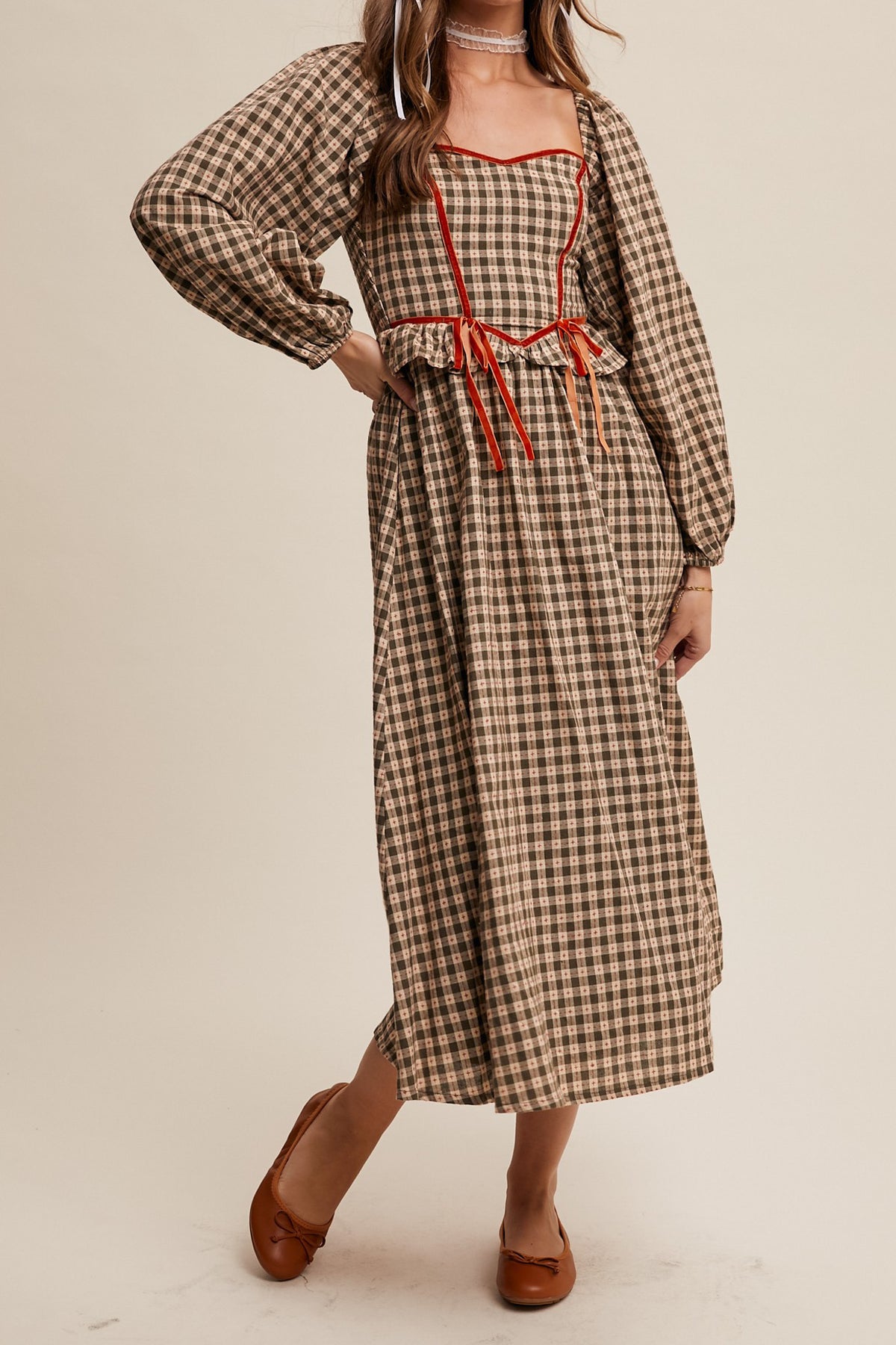 Fall Sweetheart Gingham Dress *S-L* | Women's Clothing