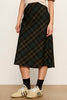 forest green plaid slip skirt