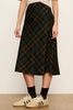 forest green plaid slip skirt