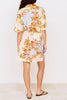 mini shirt dress with feminine colorblocked floral print from minkpink