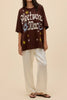 daydreamer chocolate brown one size tee celebrating the iconic fleetwood mac
