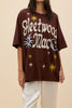daydreamer chocolate brown one size tee celebrating the iconic fleetwood mac