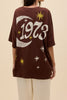 daydreamer chocolate brown one size tee celebrating the iconic fleetwood mac