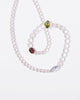 Sapphire, Olive, and Mocha Floating Form Necklace