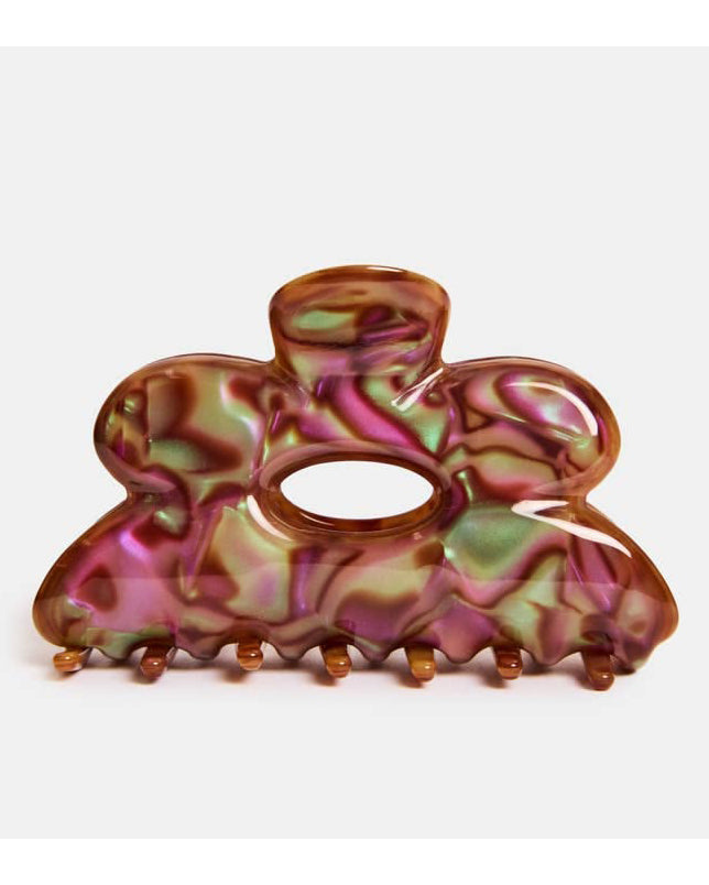 flower hair claw in purple haze