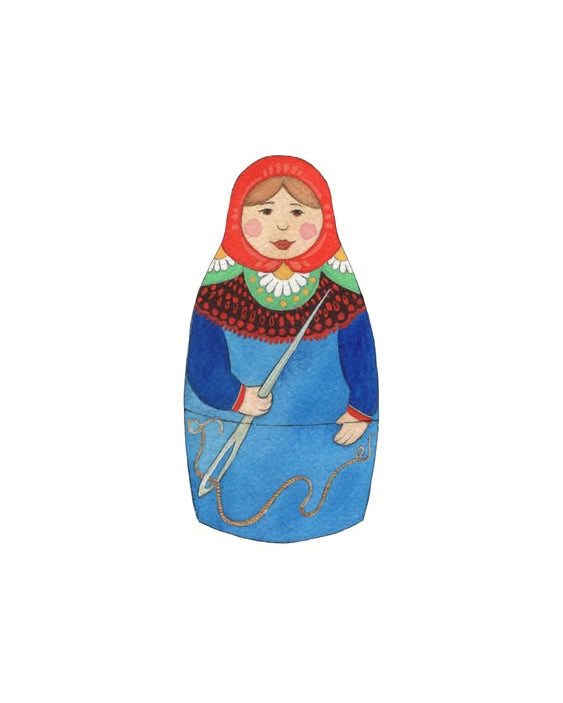 forest matron art print needle