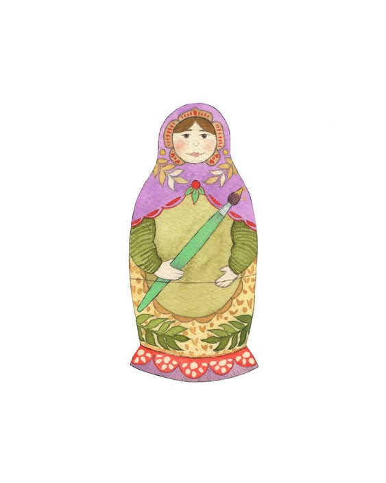 forest matron art print paintbrush 